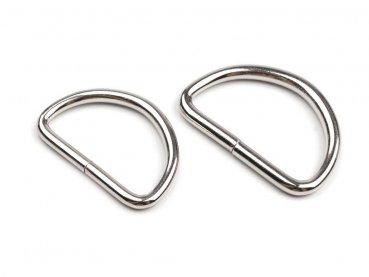 D-Ringe 40mm breit - silber